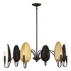 Uttermost Warwick 6 Light Matte Black Chandelier