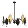 Uttermost Warwick 6 Light Matte Black Chandelier