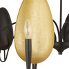 Uttermost Warwick 6 Light Matte Black Chandelier