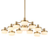 Uttermost Wedge 12 Lt LED Brass Chandelier
