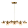 Uttermost Wedge 12 Lt LED Brass Chandelier