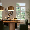 Uttermost Lemont Hammered Brass 1 Light Pendant