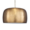 Uttermost Lemont Hammered Brass 1 Light Pendant