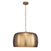 Uttermost Lemont Hammered Brass 1 Light Pendant