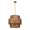 Uttermost Water Hyacinth 4 Light Woven Pendant