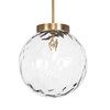 Uttermost Gaia 1 Light Watered Glass Pendant