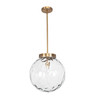 Uttermost Gaia 1 Light Watered Glass Pendant