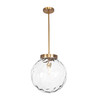 Uttermost Gaia 1 Light Watered Glass Pendant