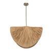 Uttermost Bend 1 Light Raffia Pendant