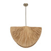 Uttermost Bend 1 Light Raffia Pendant