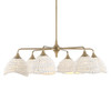 Uttermost Biddeford 6 Light White Beaded Pendant