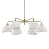 Uttermost Biddeford 6 Light White Beaded Pendant