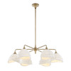 Uttermost Biddeford 6 Light White Beaded Pendant