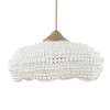 Uttermost Biddeford 5 Light White Beaded Pendant