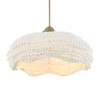 Uttermost Biddeford 5 Light White Beaded Pendant