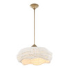 Uttermost Biddeford 5 Light White Beaded Pendant