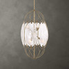 Uttermost Valencia 6 Light Glass Panel Pendant
