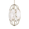 Uttermost Valencia 6 Light Glass Panel Pendant