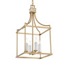 Uttermost Montreal 4 Light Brass Lantern Pendant