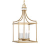 Uttermost Montreal 4 Light Brass Lantern Pendant