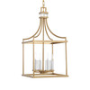 Uttermost Montreal 4 Light Brass Lantern Pendant