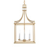 Uttermost Montreal 4 Light Brass Lantern Pendant