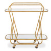 Uttermost Swain Brass Serving Cart