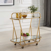 Uttermost Swain Brass Serving Cart