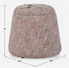 Uttermost Gumdrop Confetti Chenille Ottoman