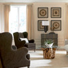 Uttermost Serpentine Brown Fabric Accent Chair