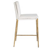 Uttermost Ascend White Counter Stool
