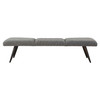 Uttermost Bowtie Charcoal Fabric Bench