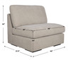 Uttermost Refuge Armless Sand Sofa