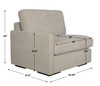 Uttermost Refuge Sand Left Arm Facing Sofa