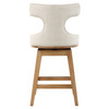 Uttermost Klismos Off-White Fabric Counter Stool