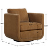 Uttermost Abound Ginger Swivel Chair