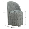Uttermost Roll With It Teal Dining Chair