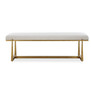 Uttermost Midas Antique Gold Bench