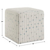 Uttermost Joie White Chenille Ottoman