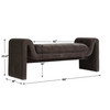 Uttermost Manson Modern Charcoal Bench