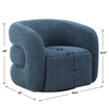 Uttermost Junie Blue Swivel Barrel Chair