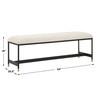 Uttermost Halston Upholstered White Bench