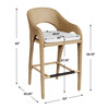 Uttermost Kavali Outdoor Wicker Barstool