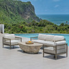 Uttermost Borneo White Outdoor Lounge Chair