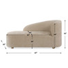 Uttermost Fae Arm Chaise Lounge