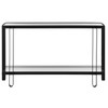 Uttermost Shadow Black Iron Console Table