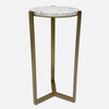 Uttermost Pietra Carrara Marble Drink Table