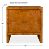 Uttermost Indus 2 Drawer Burl Chest