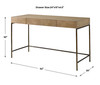Uttermost Aristotle Natural Wood Modern Desk