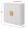 Uttermost Emma 2 Door White Cabinet